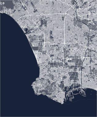 Los Angeles 'ın haritası, ABD