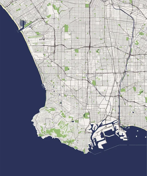 Los Angeles 'ın haritası, ABD