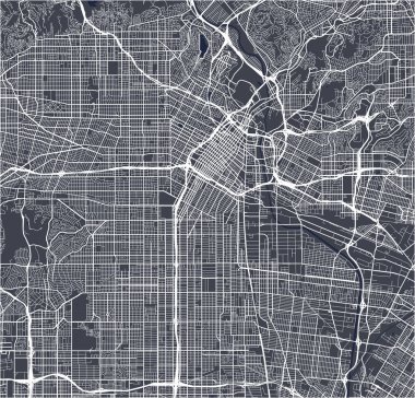 Los Angeles 'ın haritası, ABD