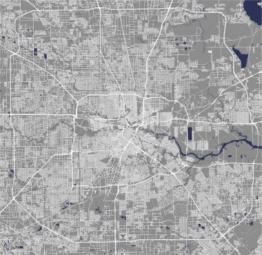 city of Houston, ABD'nin Teksas eyaleti, ABD Haritası