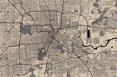 city of Houston, ABD'nin Teksas eyaleti, ABD Haritası
