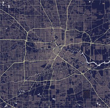 city of Houston, ABD'nin Teksas eyaleti, ABD Haritası
