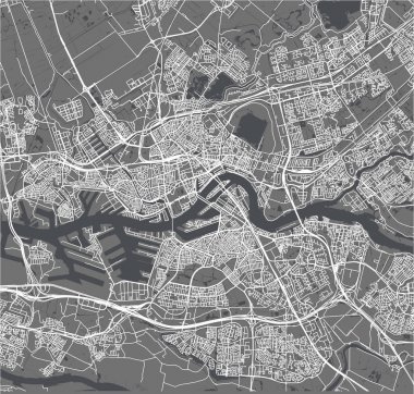 Güney Hollanda, Hollanda Rotterdam şehir haritası
