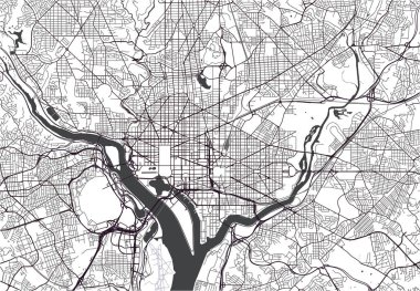 Washington, D.C. 'nin haritası, ABD