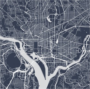 Washington, D.C. 'nin haritası, ABD