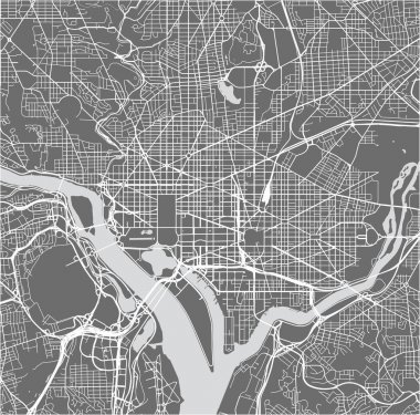 Washington, D.C. 'nin haritası, ABD