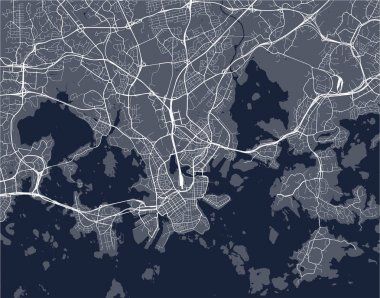 Helsinki, Finlandiya Haritası