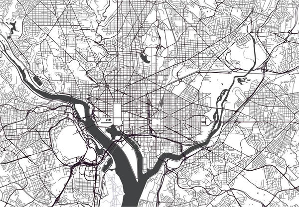 Washington, D.C. 'nin haritası, ABD