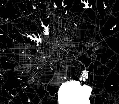 Çin 'in Hefei şehrinin haritası