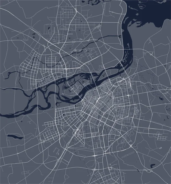 Mappa della città di Harbin, Cina — Vettoriale Stock