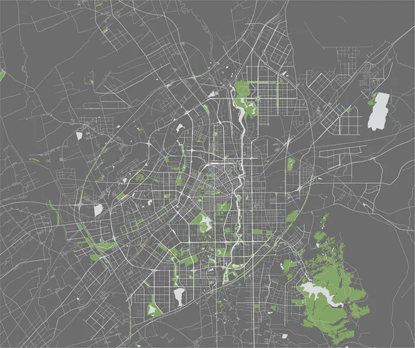 Karte der Stadt Changchun, China — Stockvektor