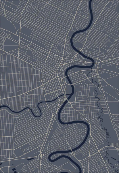 Kanada 'nın Winnipeg şehrinin haritası — Stok Vektör