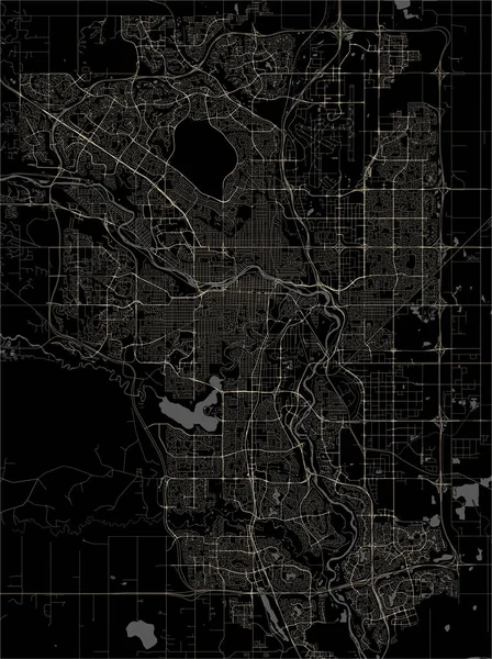 Карта міста Калгарі (Канада) — стоковий вектор