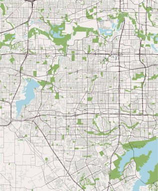 Arlington, Virginia, Usa şehrinin haritası