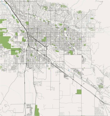 Tucson, Usa 'nın haritası.