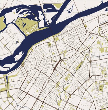 Harbin şehrinin haritası, Çin