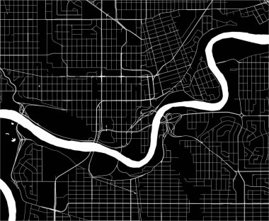 Edmonton şehrinin haritası, Kanada