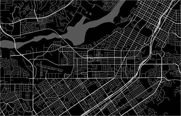 Карта города Риверсайд, Калифорния, США — стоковый вектор