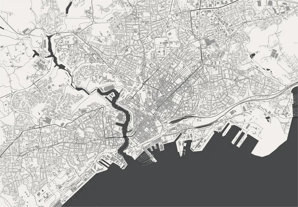 Brest, Finistere, Brittany, Fransa haritası