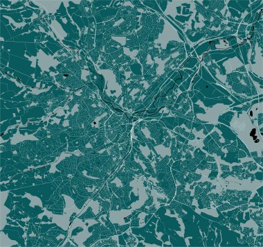 Sheffield, Güney Yorkshire, Yorkshire ve Humber England haritası, Uk