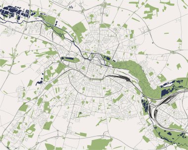 Amiens, Somme, Hauts-de-France, Fransa haritası