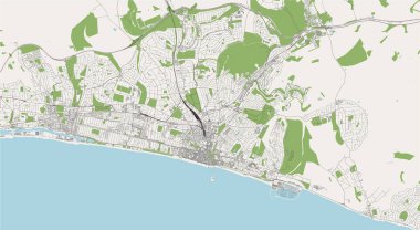 Brighton ve Hove 'un vektörü, Doğu Sussex, Güney Doğu İngiltere, İngiltere, İngiltere
