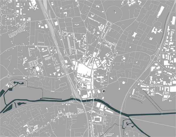 イギリスのケンブリヂシャー州ピーターバラ市のベクトル図 — ストックベクタ