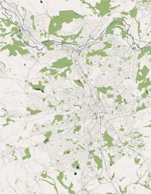 Bradford, Batı Yorkshire, Yorkshire ve Humber, İngiltere haritası.