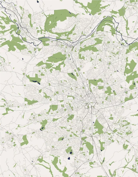 Bradford, Batı Yorkshire, Yorkshire ve Humber, İngiltere haritası.