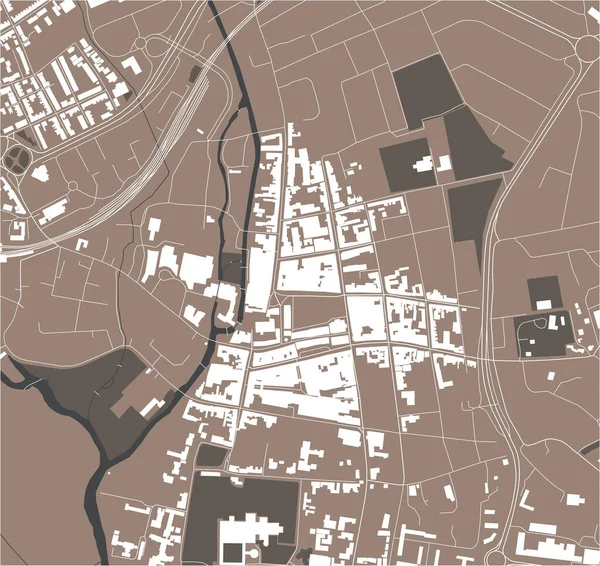 Mapa Wektorowa Miasta Salisbury Wiltshire Anglia Anglia — Wektor stockowy