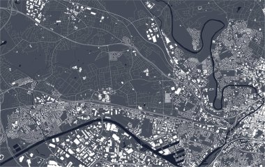 Salford, Büyük Manchester, Kuzey Batı İngiltere, İngiltere haritası.