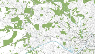 Salford şehrinin haritası, İngiltere, İngiltere, İngiltere