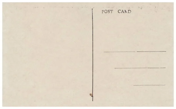 Rückseite einer alten Postkarte. — Stockfoto