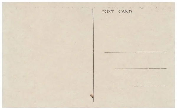 एक पुराने पोस्टकार्ड के पीछे . — स्टॉक फ़ोटो, इमेज