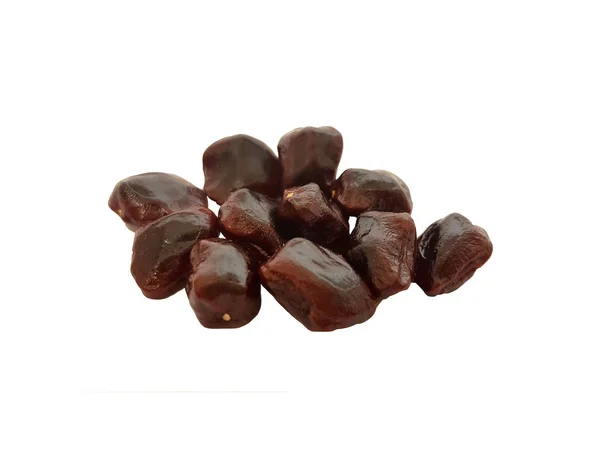 Sementes de tamarind no fundo branco. — Fotografia de Stock