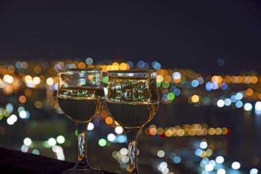 gece, köprü city göster Bay gece, hangi aracılığıyla gözlük arasında