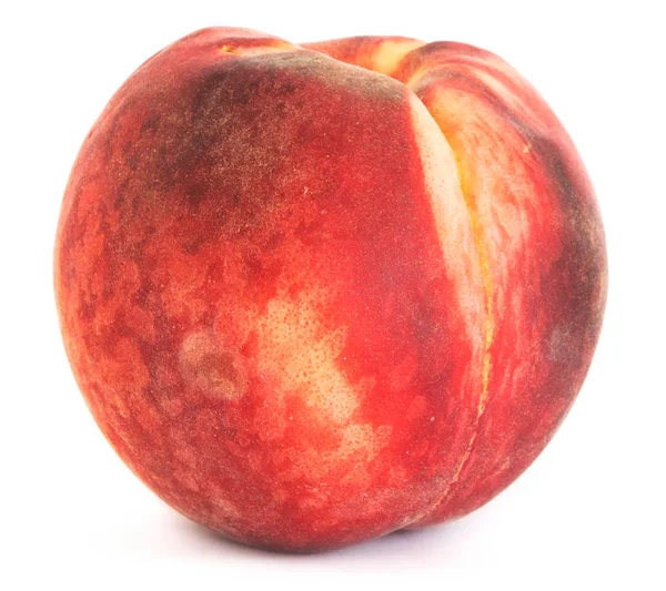 Персик на білому тлі, ізольований — стокове фото