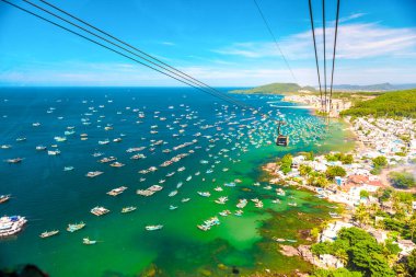 Fukuok, Vietnam 'daki en yüksek teleferik.