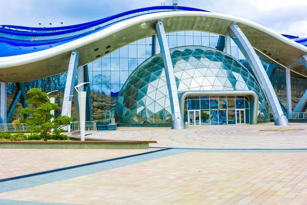 Akvarium på den ryska ön, det största akvariet. — Stockfoto