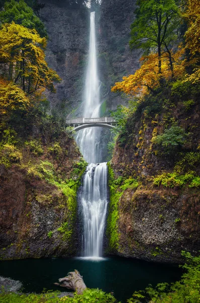 Multnomah Falls and Colors — Stock Photo, Image