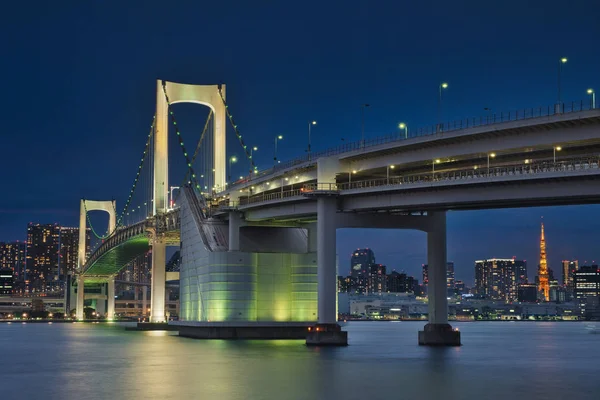 Rainbow Bridge & Blue Hour — Stockfoto