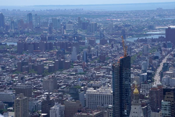 Skyline De Brooklyn Aérienne — Photo