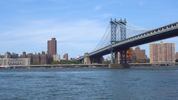 Manhattan Bridge Einrichtungsfoto — Stockfoto