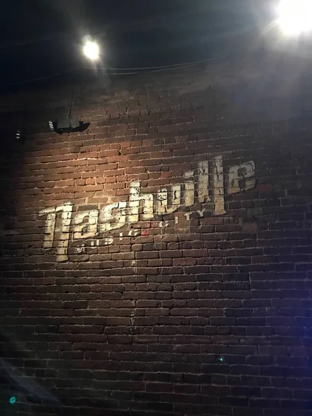 Nashville Music City znak — Zdjęcie stockowe