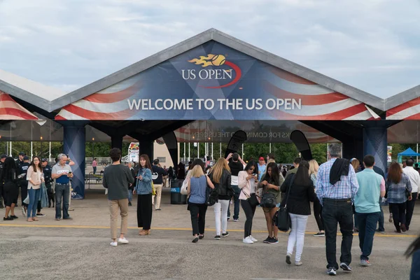 US open tennis tournament entrance — Stock Photo, Image