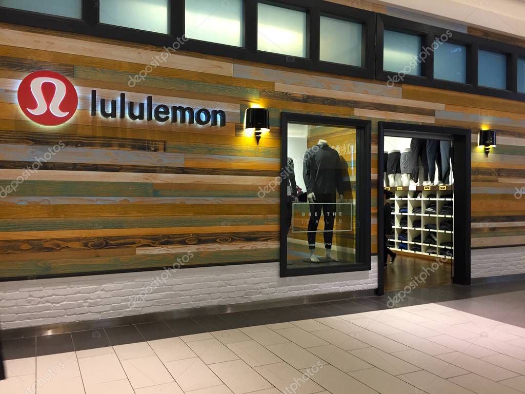Long Island, NY - Circa 2017: Lululemon athletic clothing apparal retail store mall location front