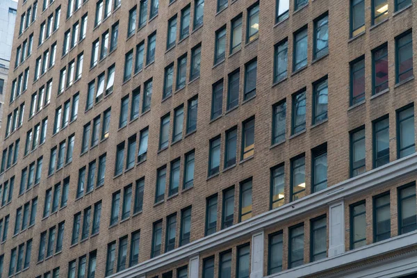 Generieke Establsihing Foto Van Baksteen Office Appartementengebouw Tijdens Dagtijd — Stockfoto