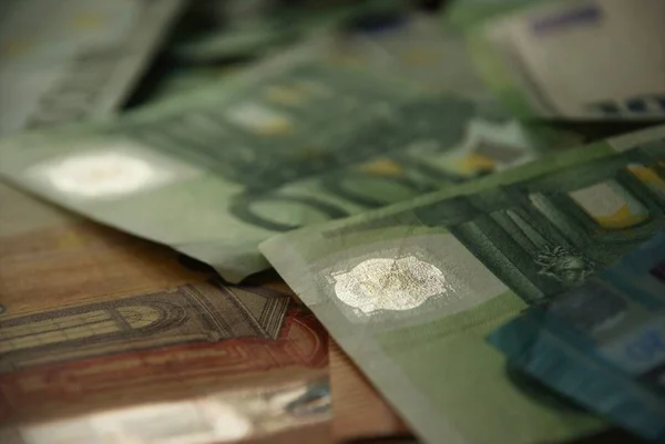 Papier Monnaie Européen Différent — Photo