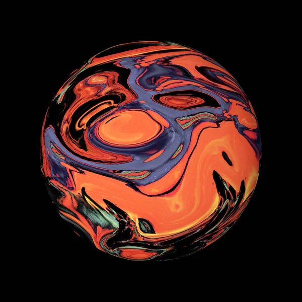 Marmeren bal van abstracte kleuren — Stockfoto