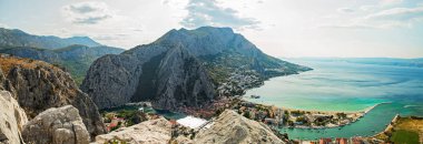 Hırvatistan Omis şehir panoraması